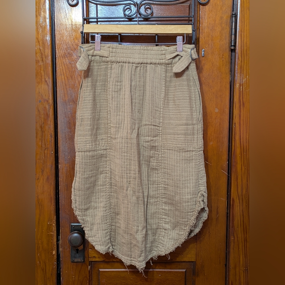 Free People Tan Midi Skirt - Picture 9 of 13